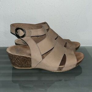 Dansko Sera leather wedge sandals